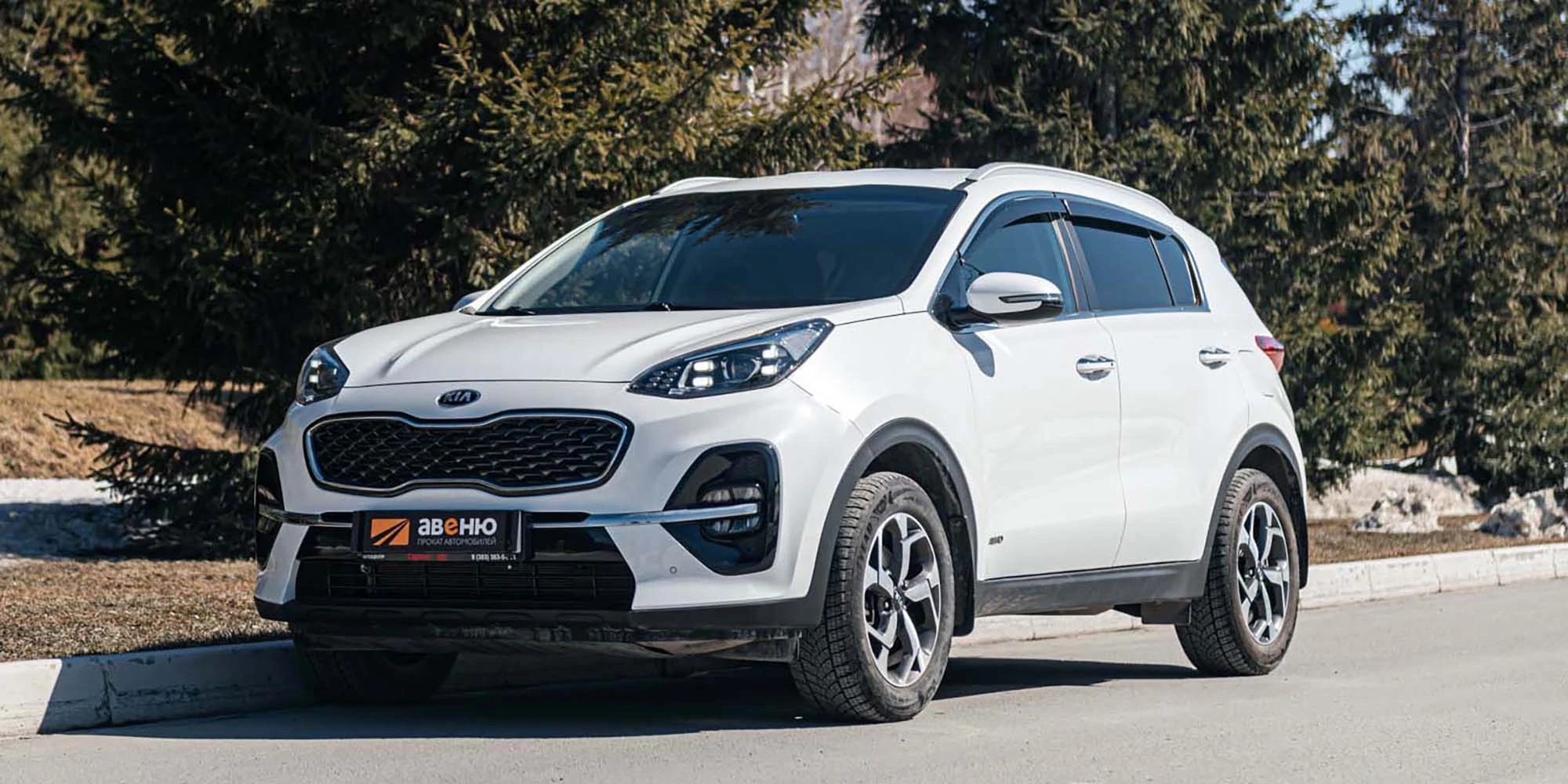 Аренда автомобилей Kia Sportage 4WD (гос.номер О887РН154) Белый в  Новосибирске по выгодным ценам в Авеню